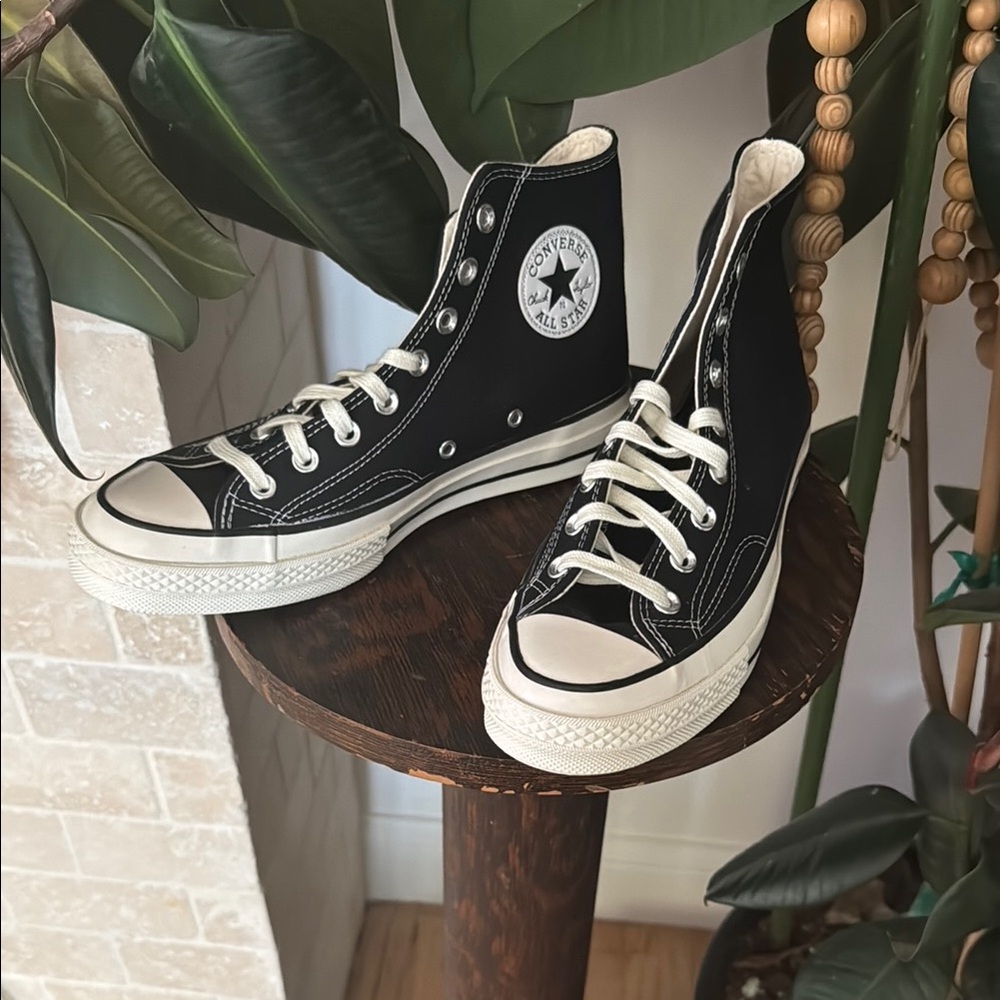 Converse Black and White High-Tops